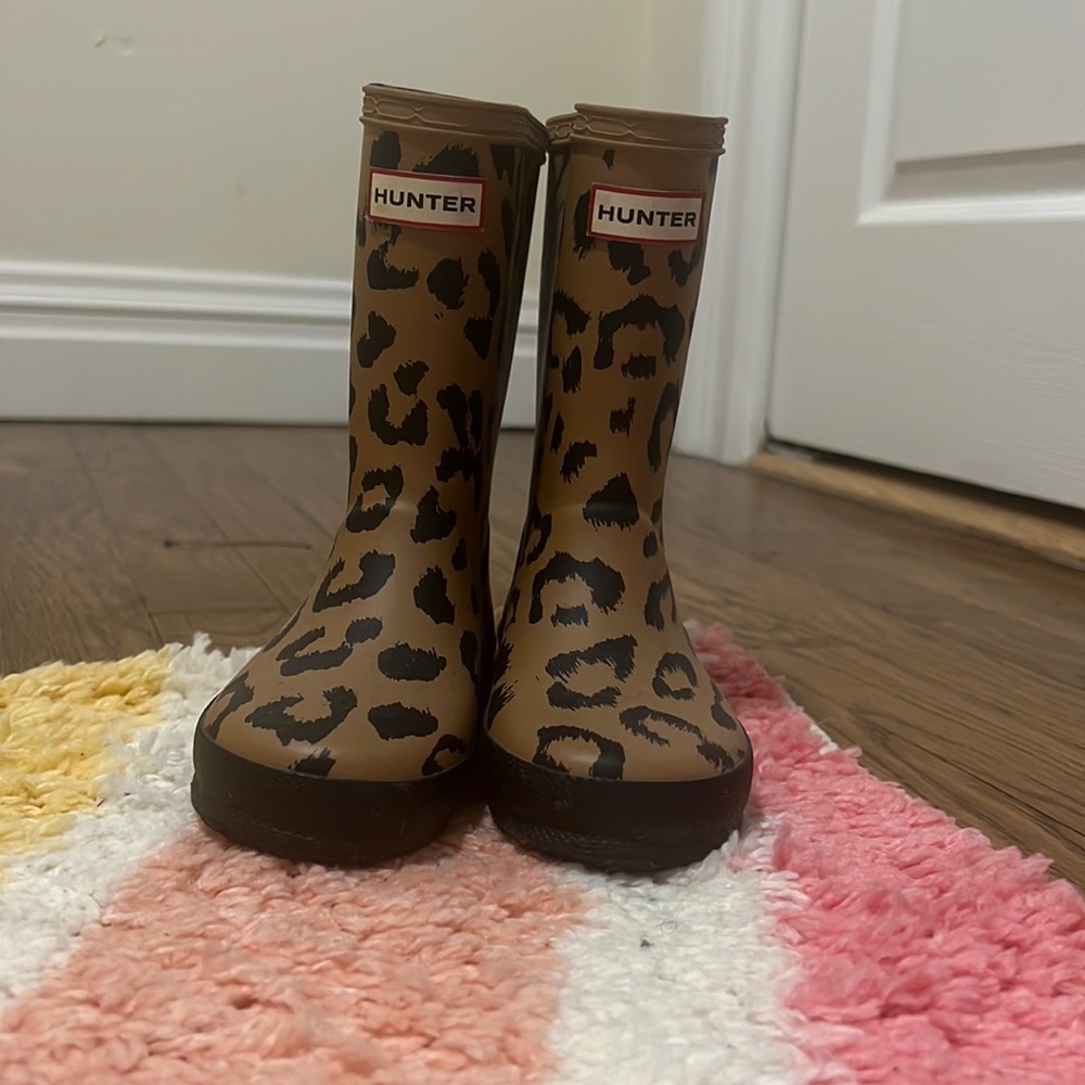 Hunter Leopard Rain boots
